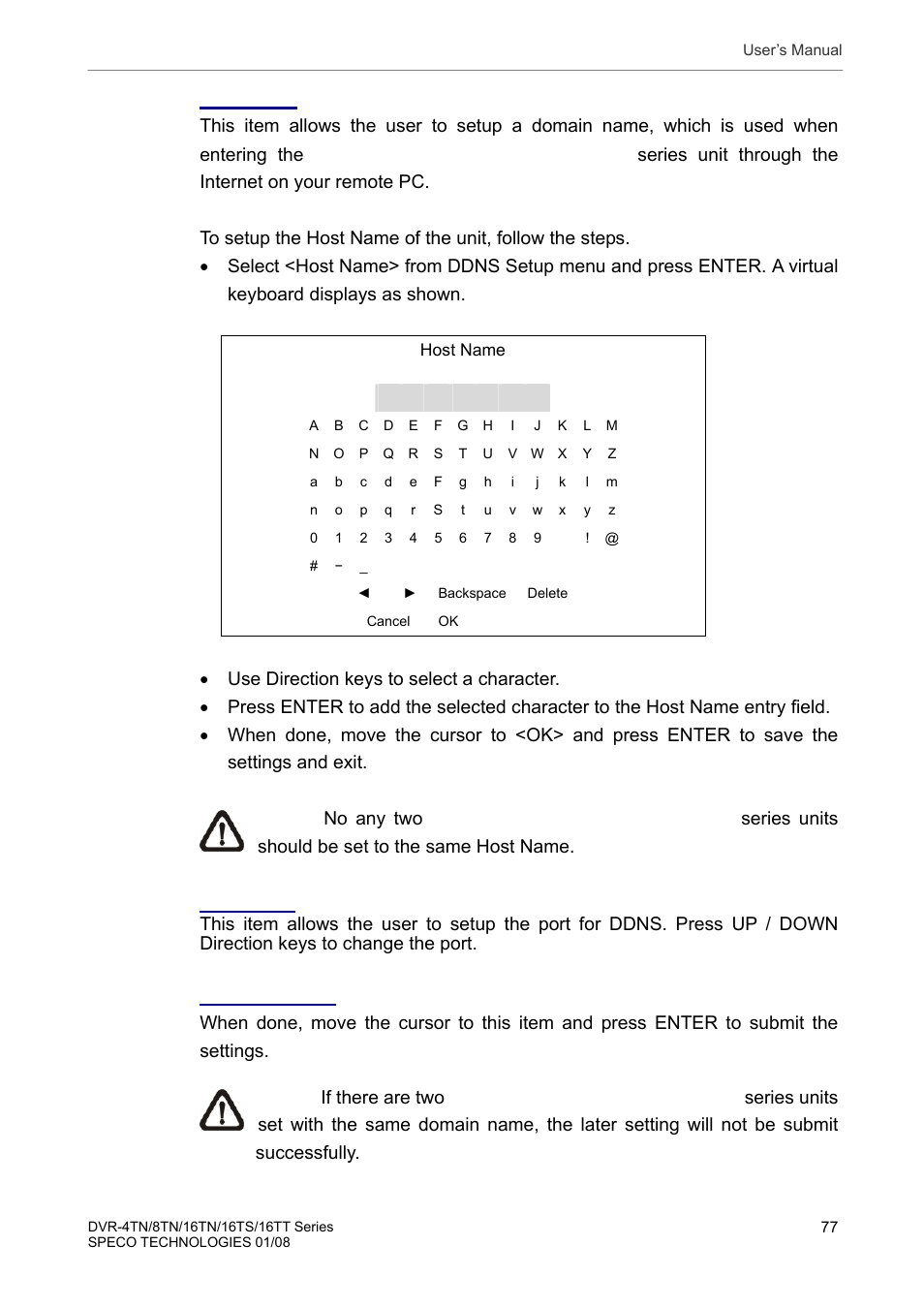 Speco Technologies DVR-16TS User Manual | Page 78 / 148