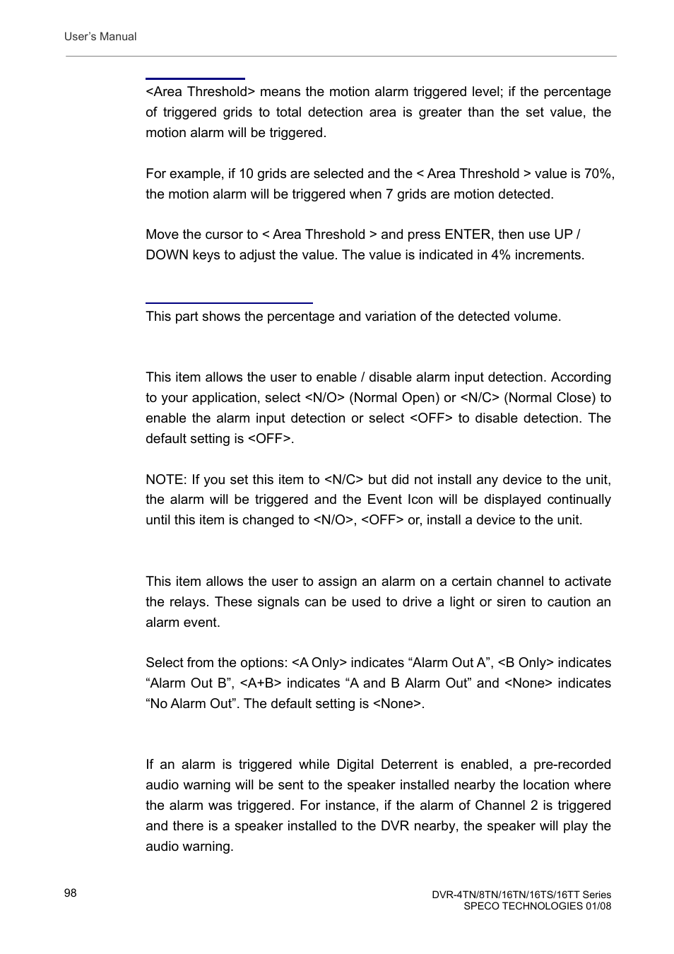 Speco Technologies DVR-16TS User Manual | Page 99 / 148