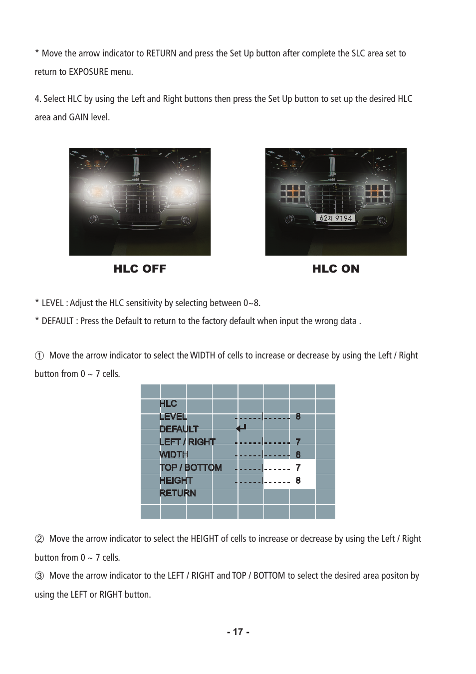 Speco Technologies Color Dome Light Camera VL647iLT User Manual | Page 17 / 36