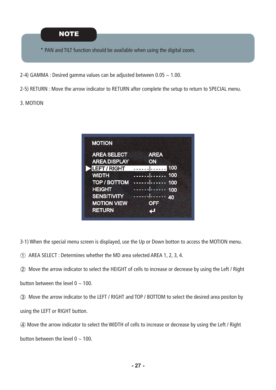 Speco Technologies Color Dome Light Camera VL647iLT User Manual | Page 27 / 36