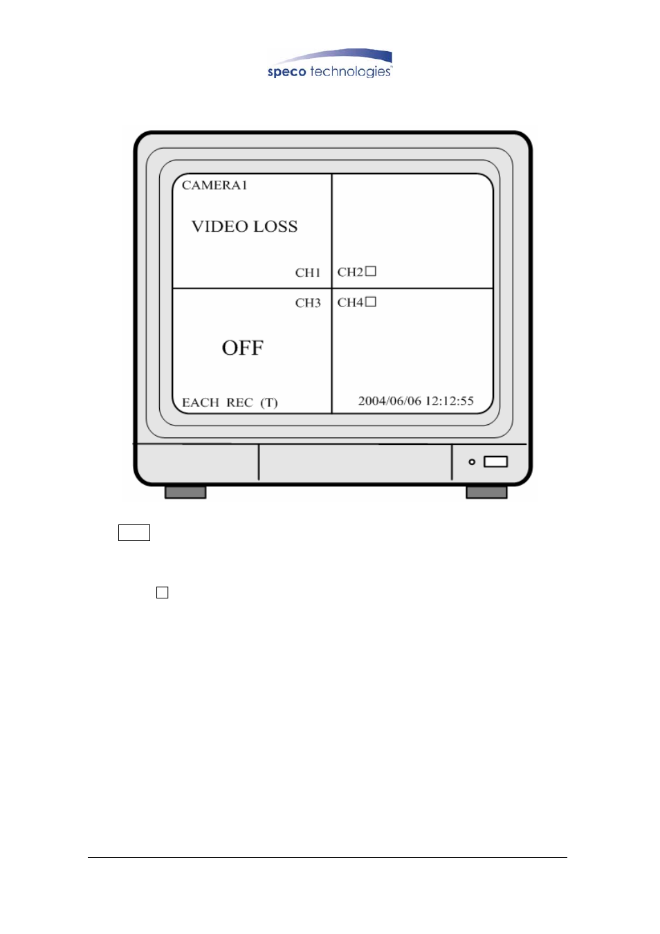 3 record display, Ecord, Isplay | Speco Technologies DVR-4CF User Manual | Page 12 / 38