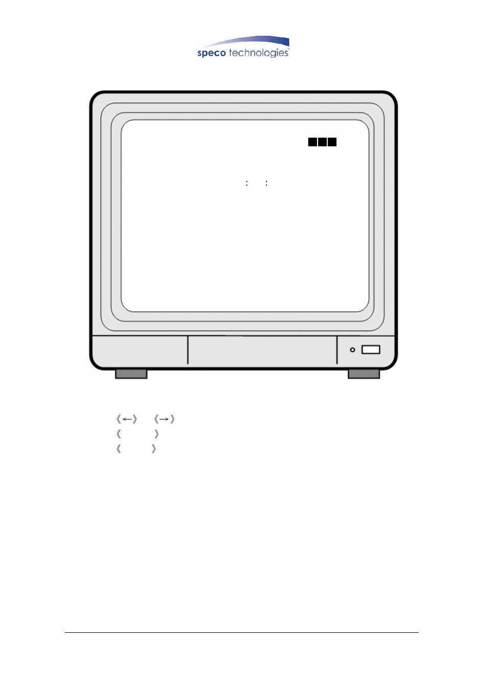 1 time set, Time | Speco Technologies DVR-4CF User Manual | Page 17 / 38