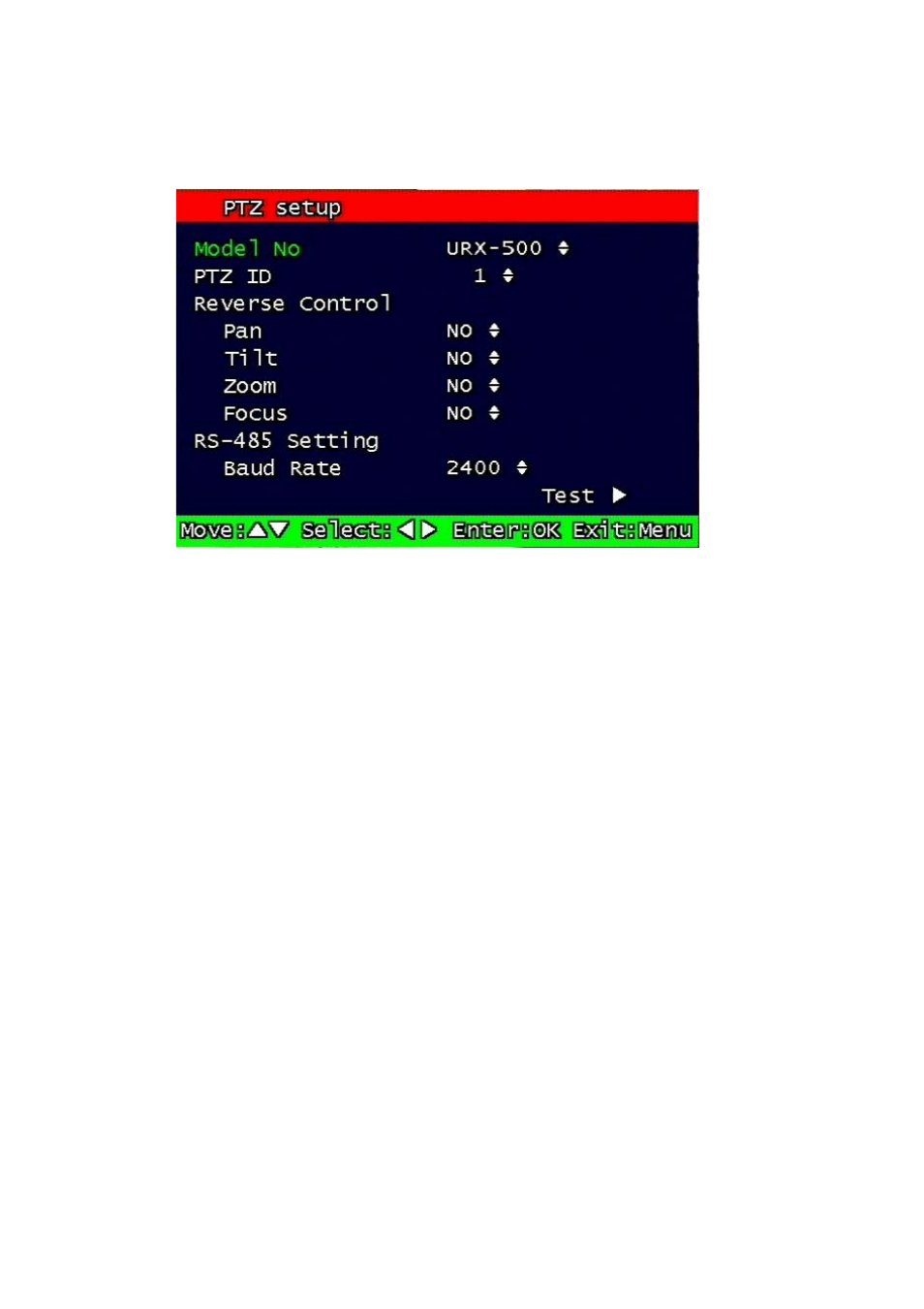 4 ptz setup, 1 model number, 2 ptz id | 3 reverse control, Ptz setup, Model number, Ptz id, Reverse control | Speco Technologies DVR-T4IP User Manual | Page 30 / 126