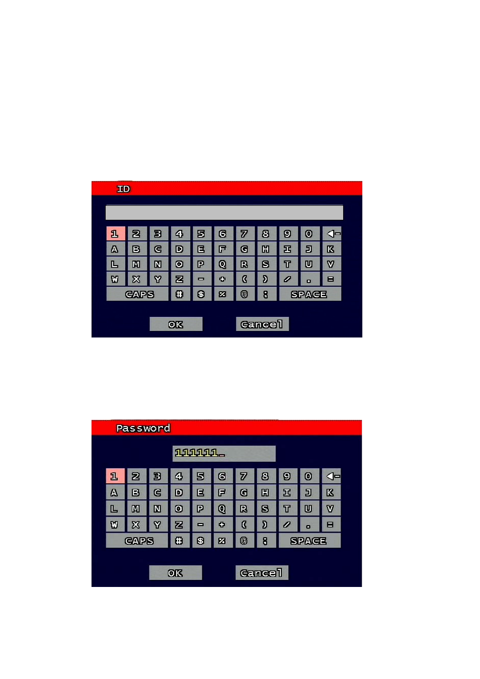 1 port, 2 id, 3 password | Port, Password | Speco Technologies DVR-T4IP User Manual | Page 56 / 126