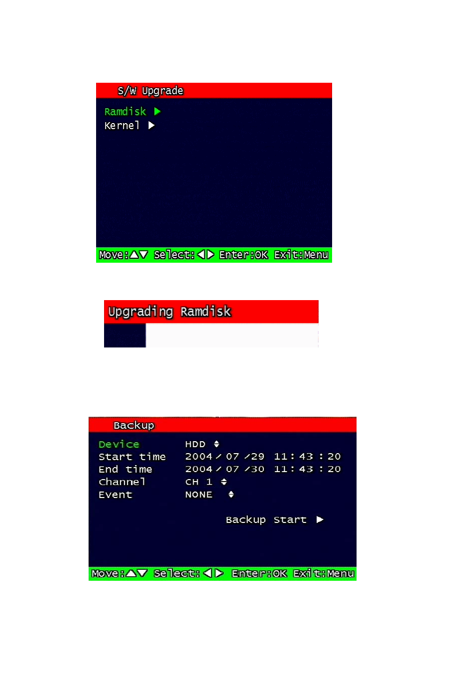 8 backup, Ackup | Speco Technologies DVR-T4IP User Manual | Page 67 / 126