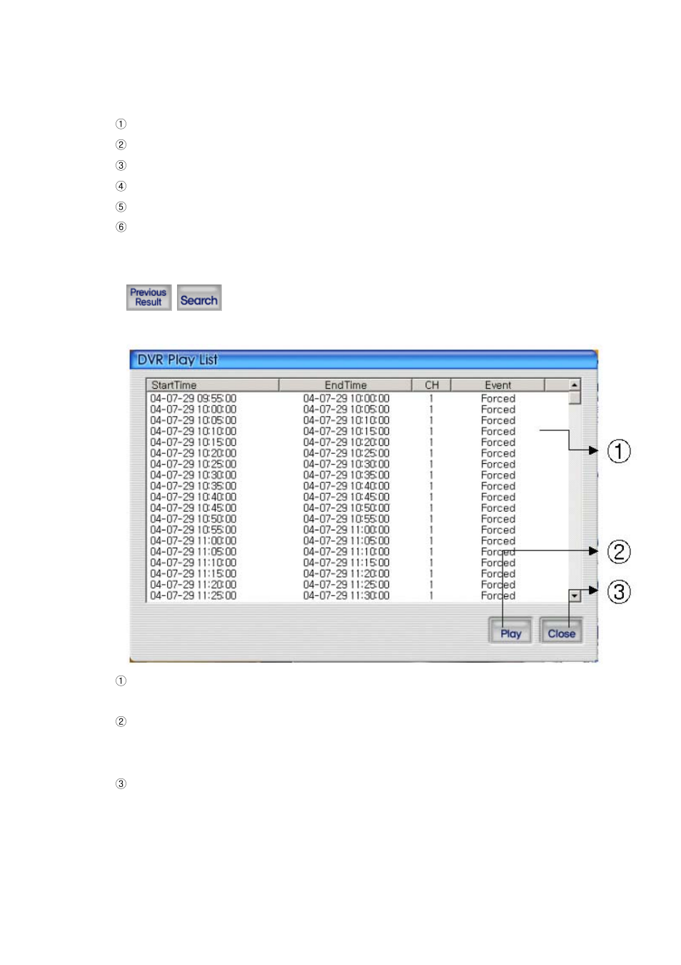 9 dvr playback search, Dvr playback search | Speco Technologies DVR-T4IP User Manual | Page 85 / 126