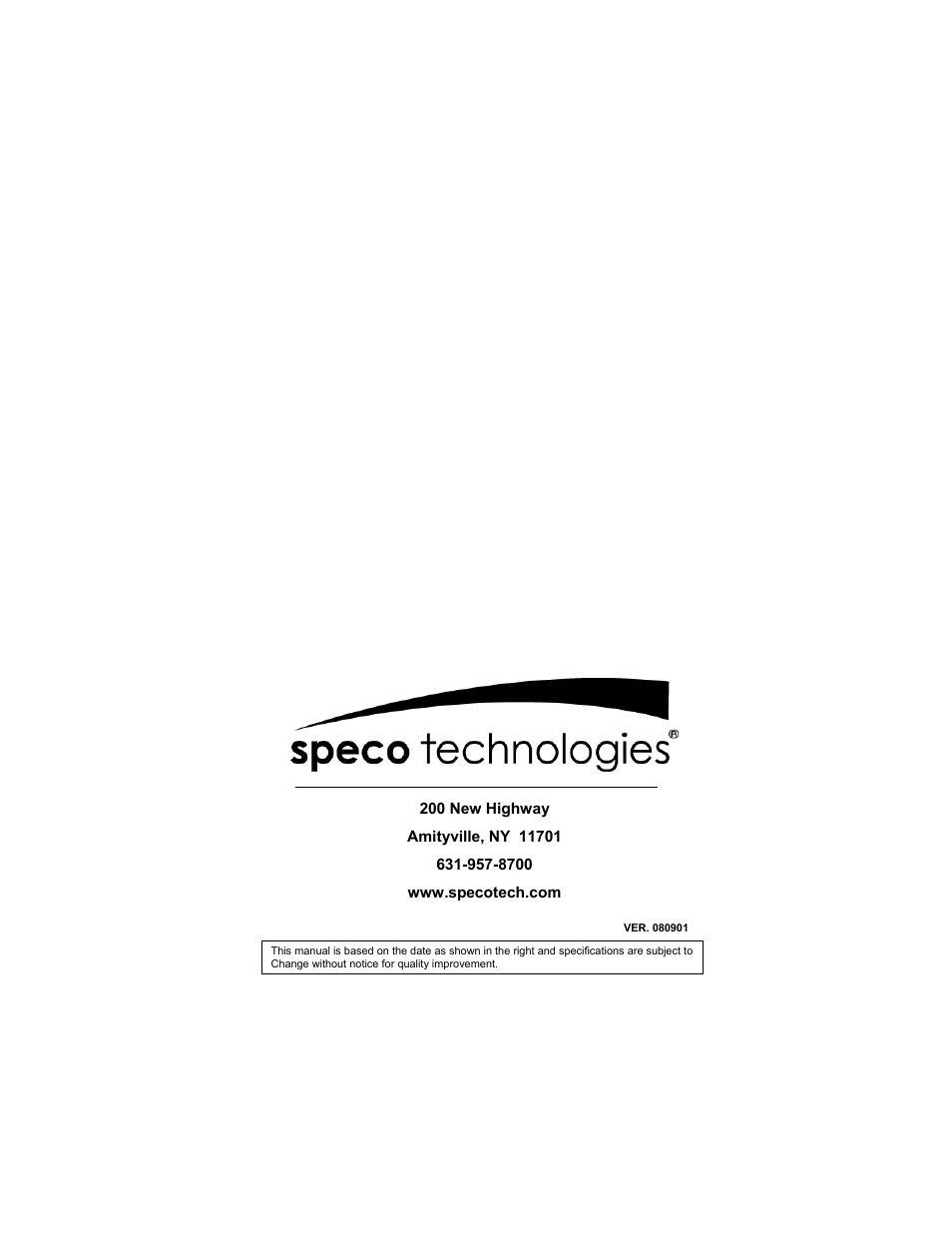 Speco Technologies HT-7248FFI User Manual | Page 24 / 24
