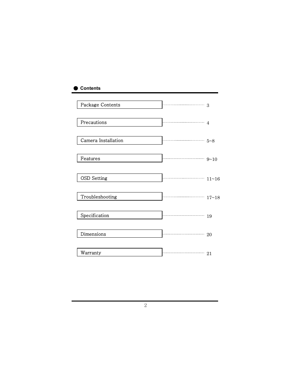 Speco Technologies HT-7248FFI User Manual | Page 3 / 24