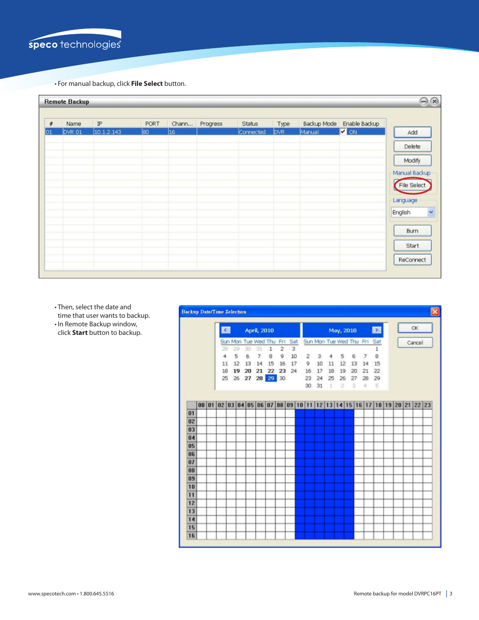 Speco Technologies DVRPC16T User Manual | Page 3 / 4
