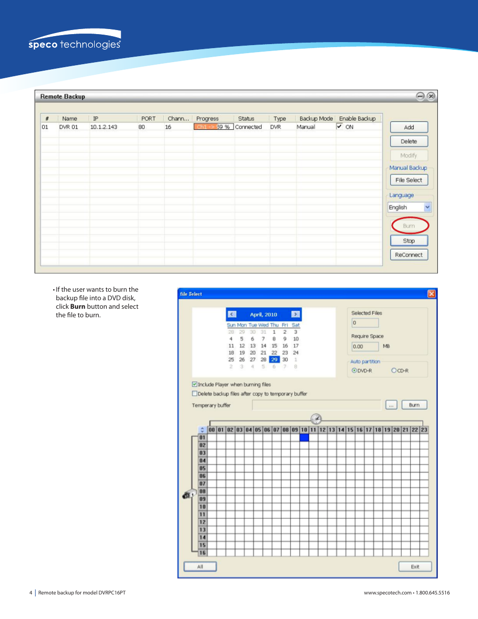 Speco Technologies DVRPC16T User Manual | Page 4 / 4