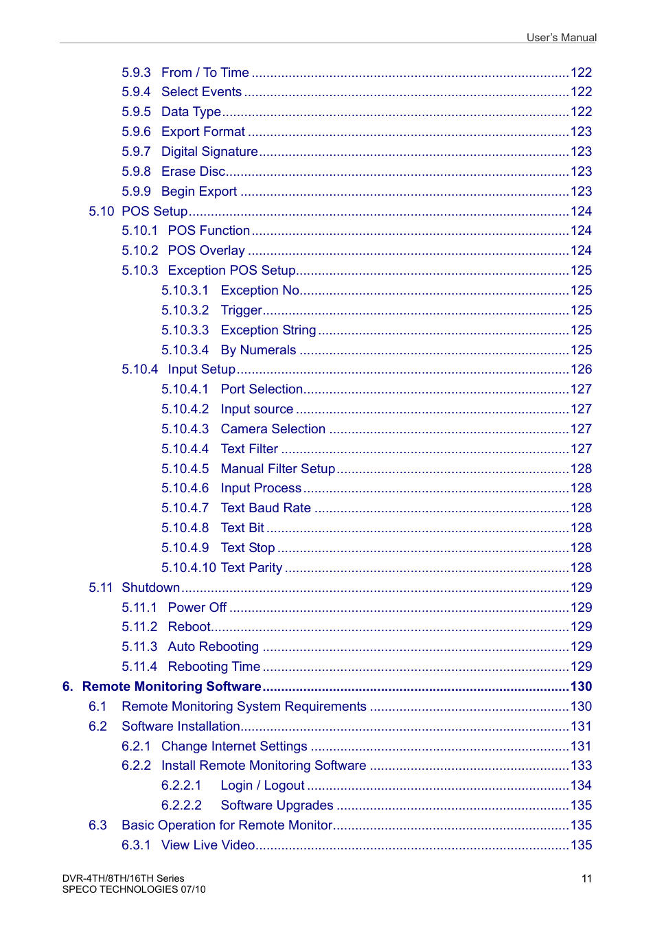 Speco Technologies 8TH User Manual | Page 12 / 175