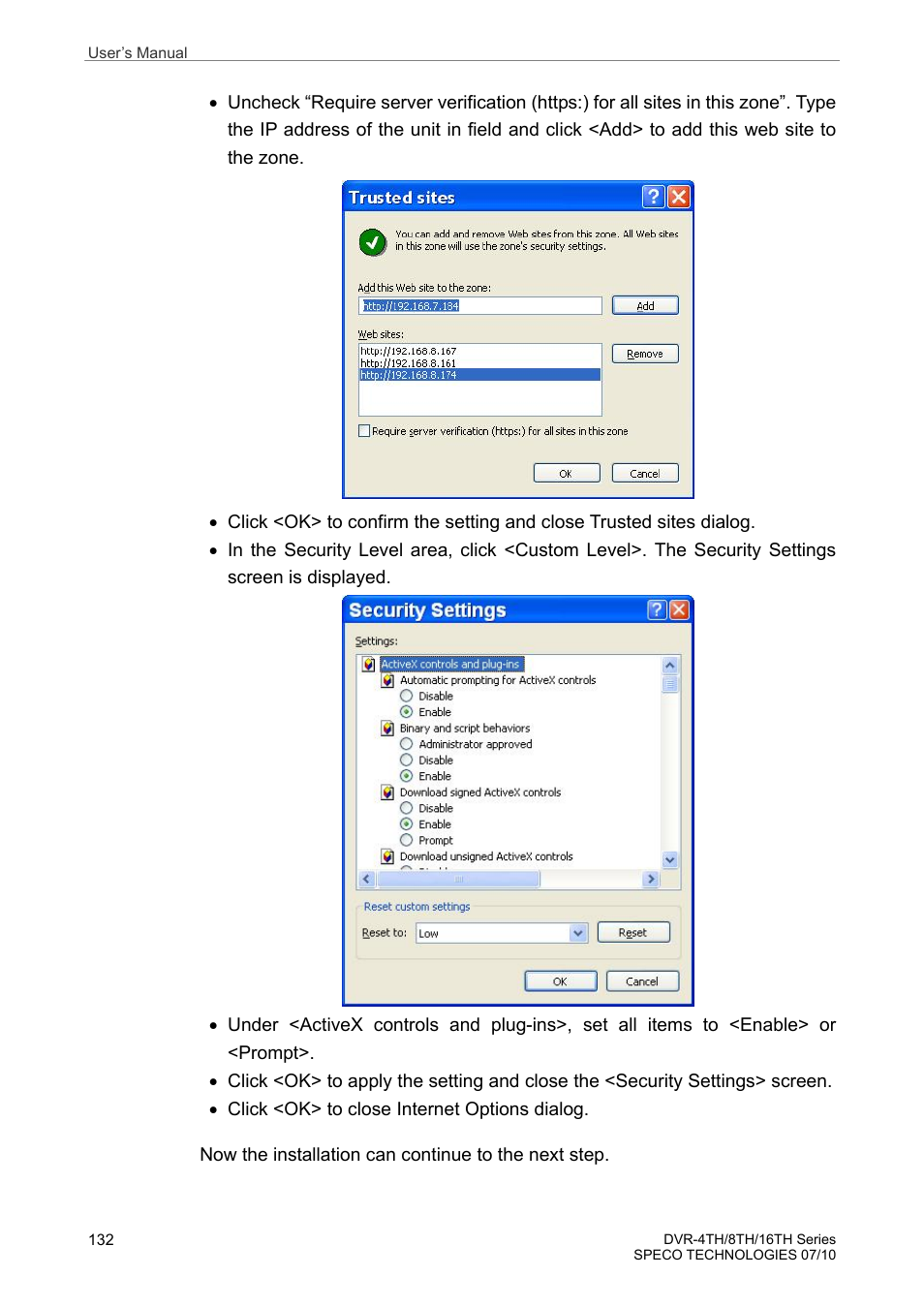 Speco Technologies 8TH User Manual | Page 133 / 175