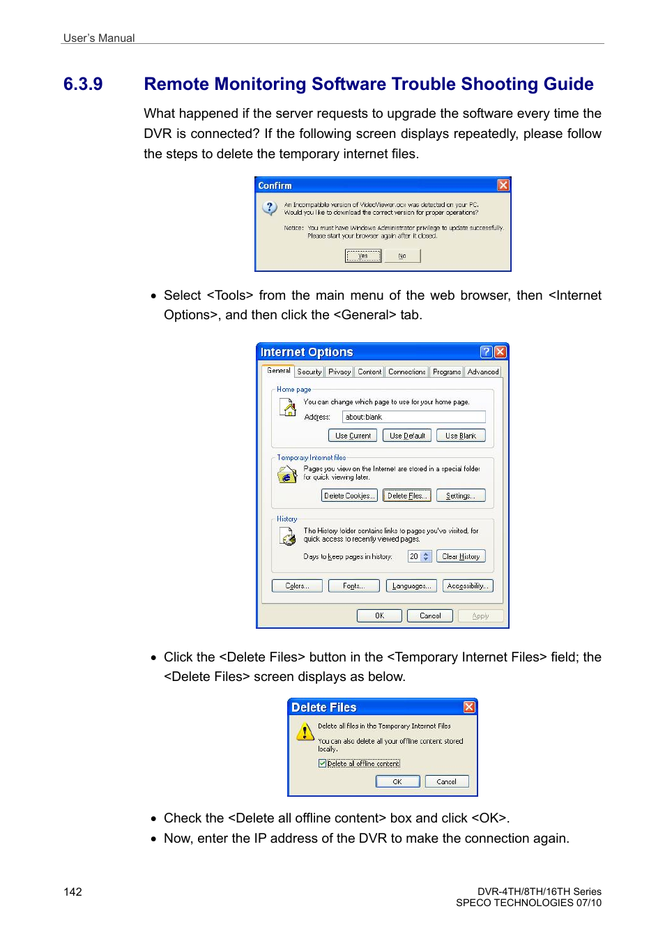 Speco Technologies 8TH User Manual | Page 143 / 175