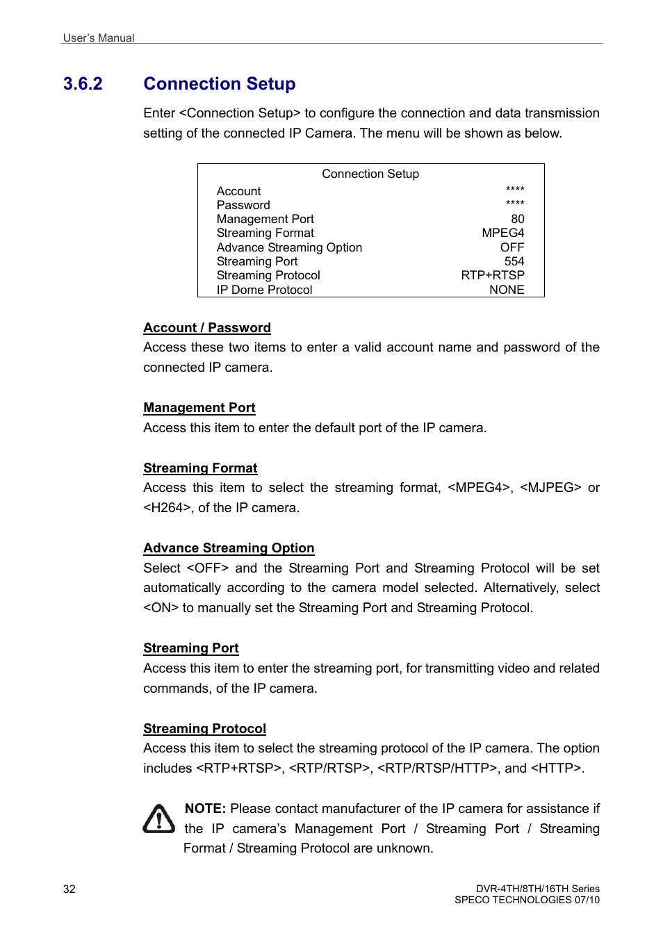 2 connection setup | Speco Technologies 8TH User Manual | Page 33 / 175