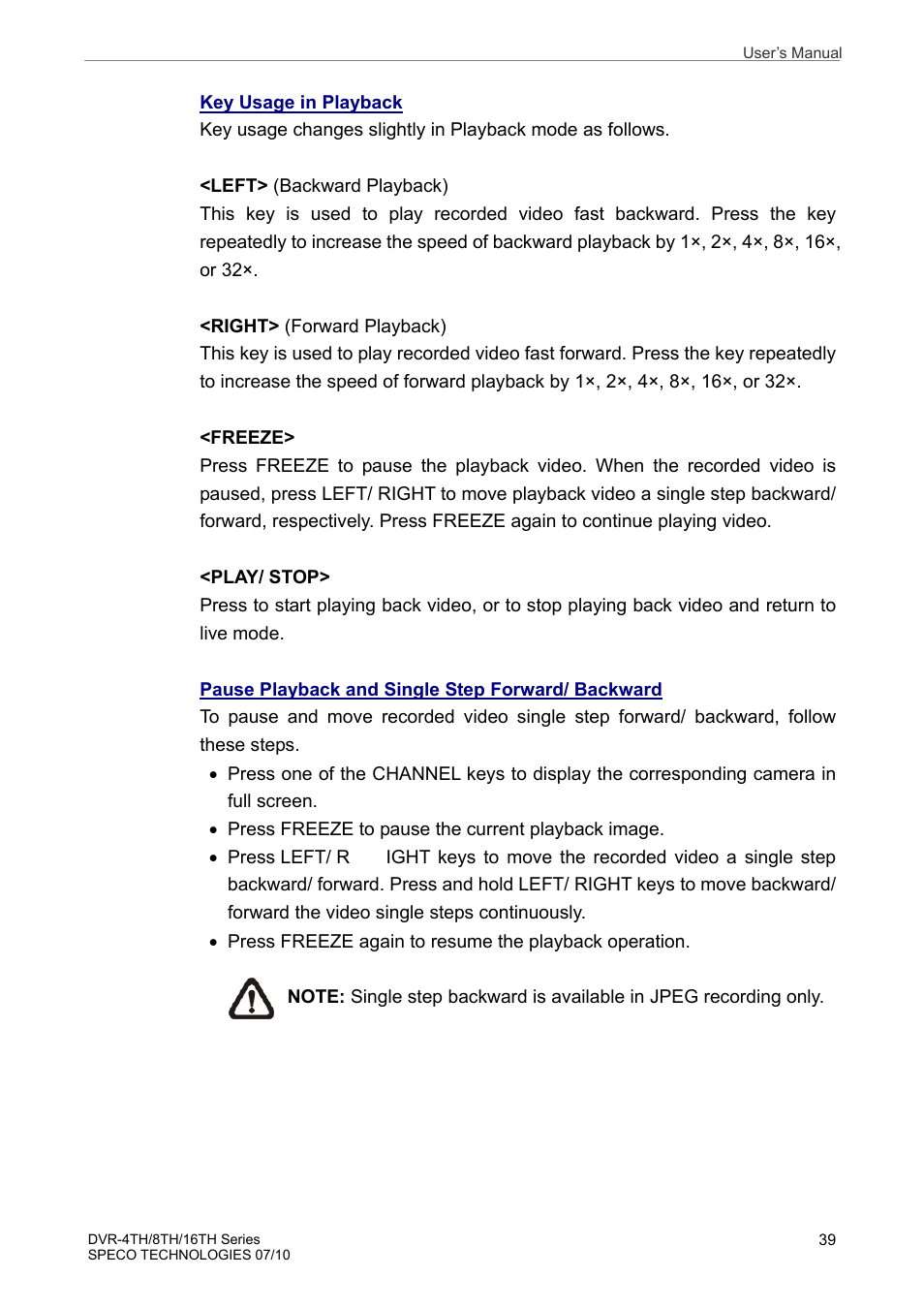 Speco Technologies 8TH User Manual | Page 40 / 175