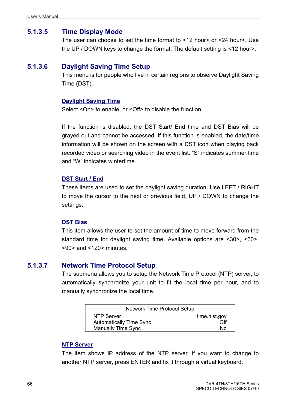 Speco Technologies 8TH User Manual | Page 67 / 175