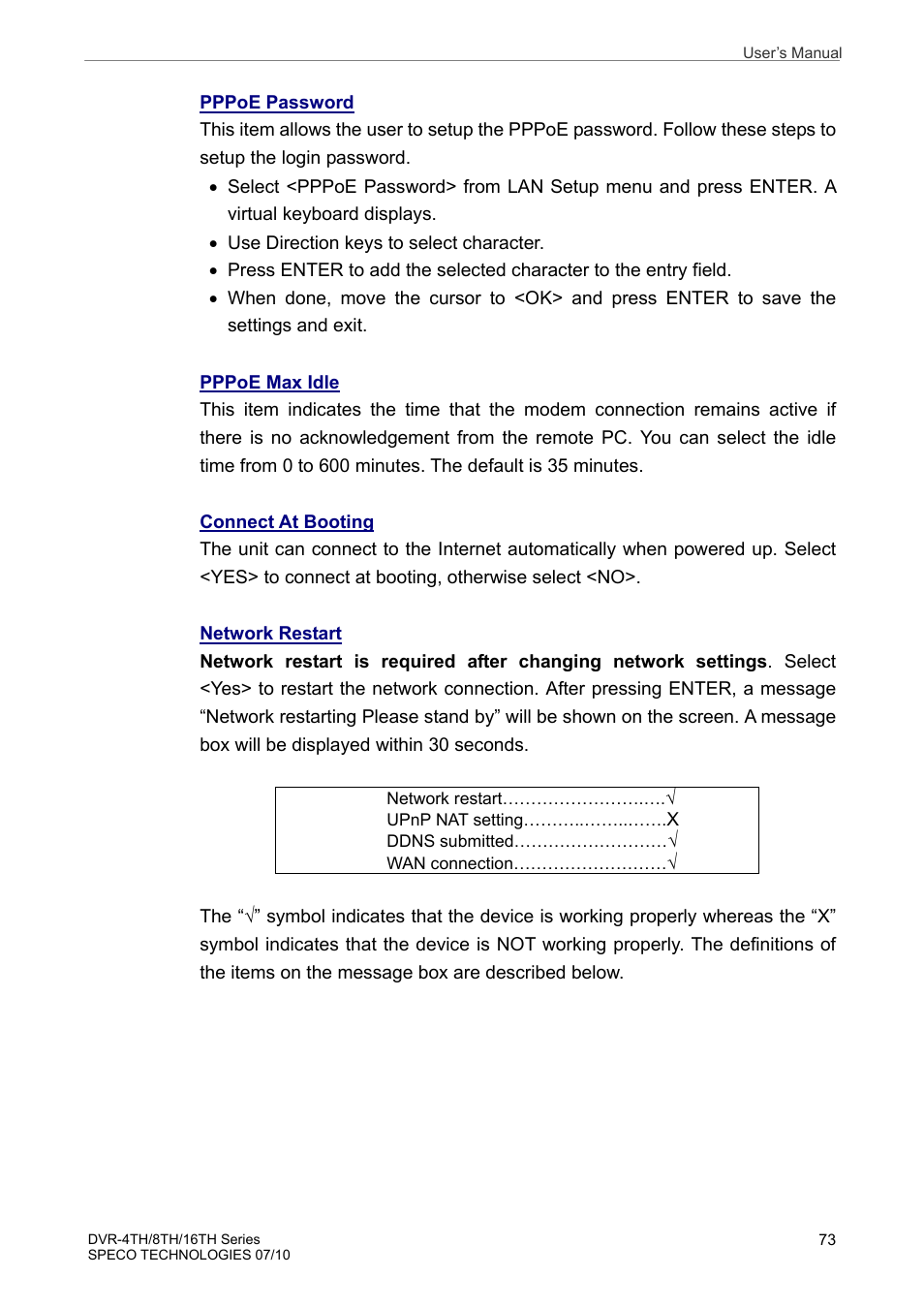 Speco Technologies 8TH User Manual | Page 74 / 175