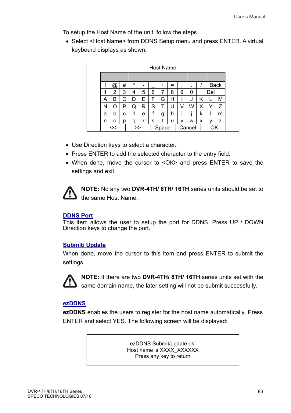 Speco Technologies 8TH User Manual | Page 84 / 175