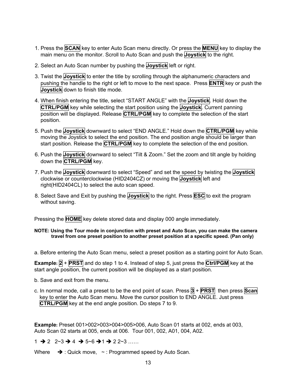 Speco Technologies CVC-927PTZ User Manual | Page 20 / 46