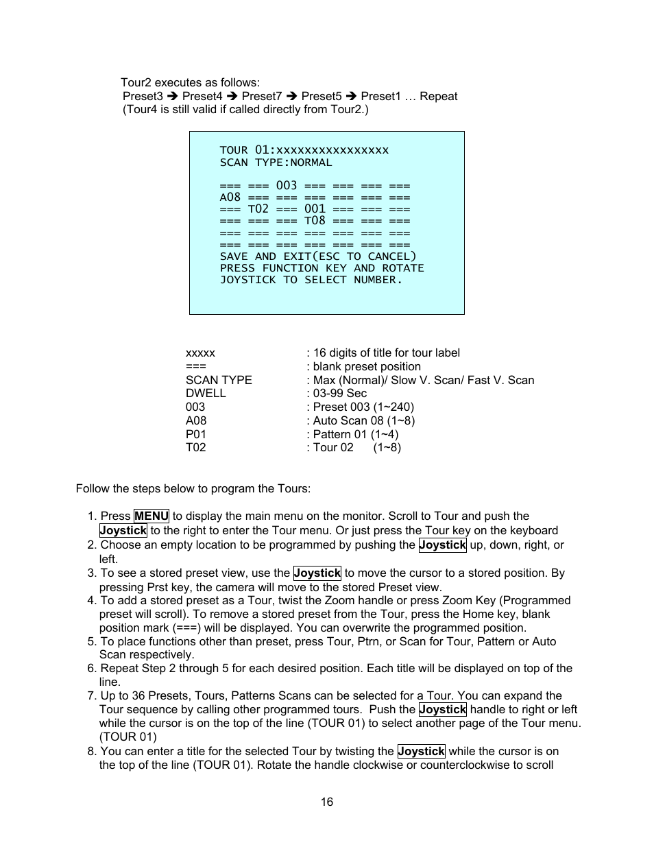 Speco Technologies CVC-927PTZ User Manual | Page 23 / 46