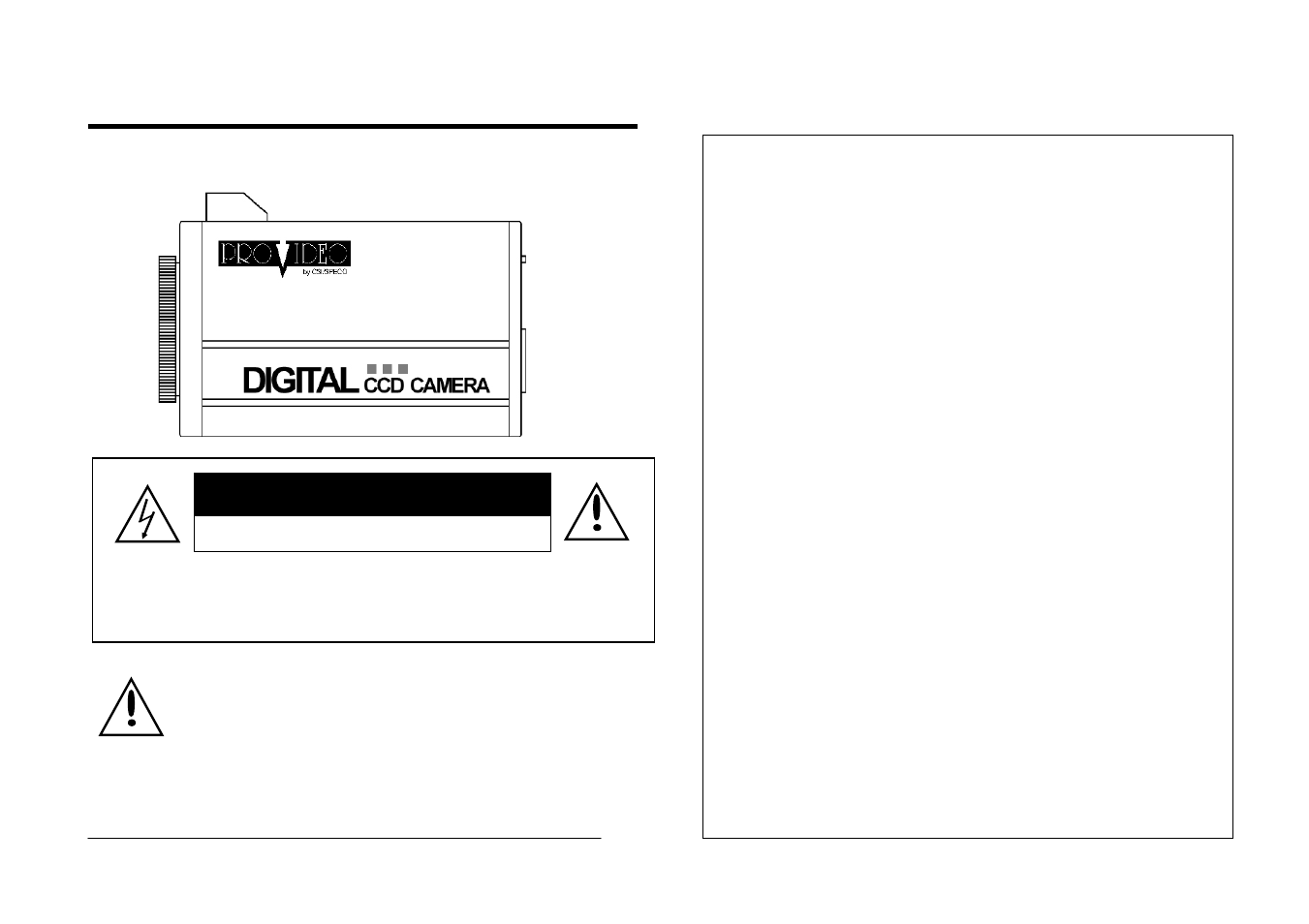 Instruction manual | Speco Technologies PVS-CAMC User Manual | Page 2 / 4