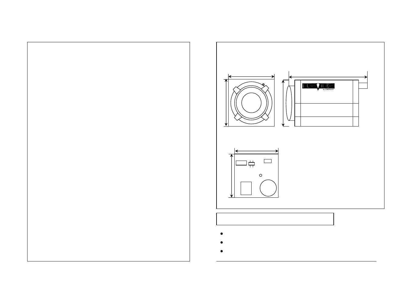 General features | Speco Technologies PVS-CAMC User Manual | Page 3 / 4
