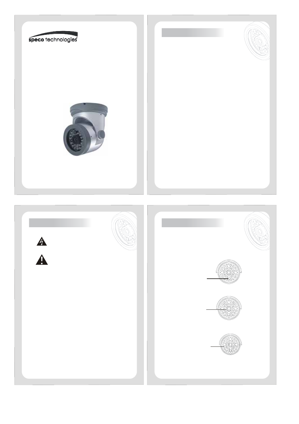 Speco Technologies VL-12 Series User Manual | 3 pages