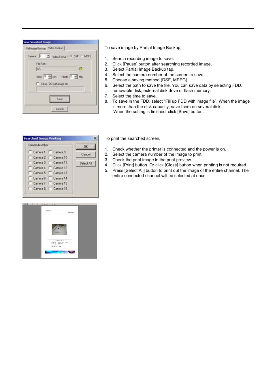 Printing | Speco Technologies DVR-PC8 Series User Manual | Page 38 / 78