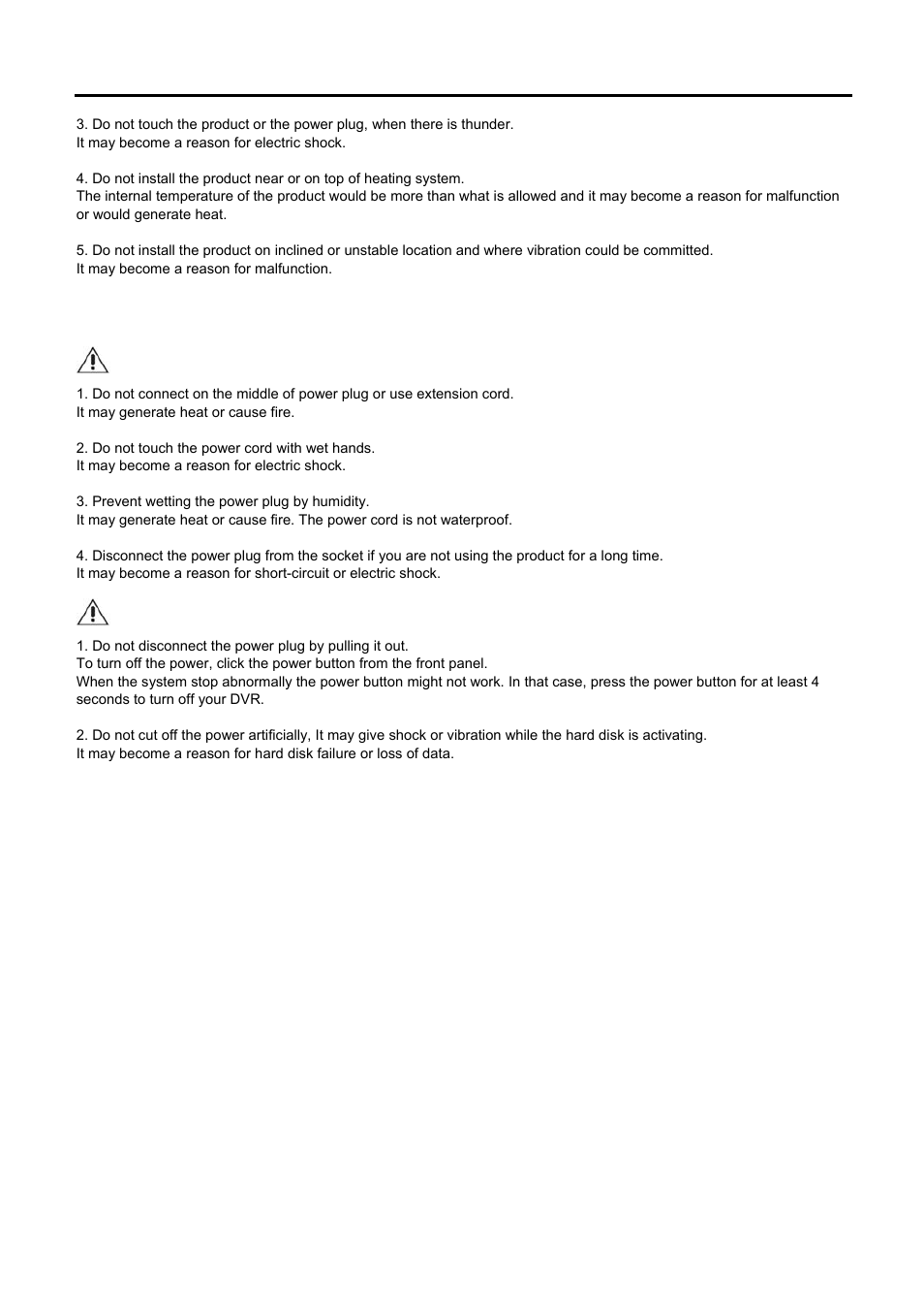 Power management | Speco Technologies DVR-PC8 Series User Manual | Page 4 / 78