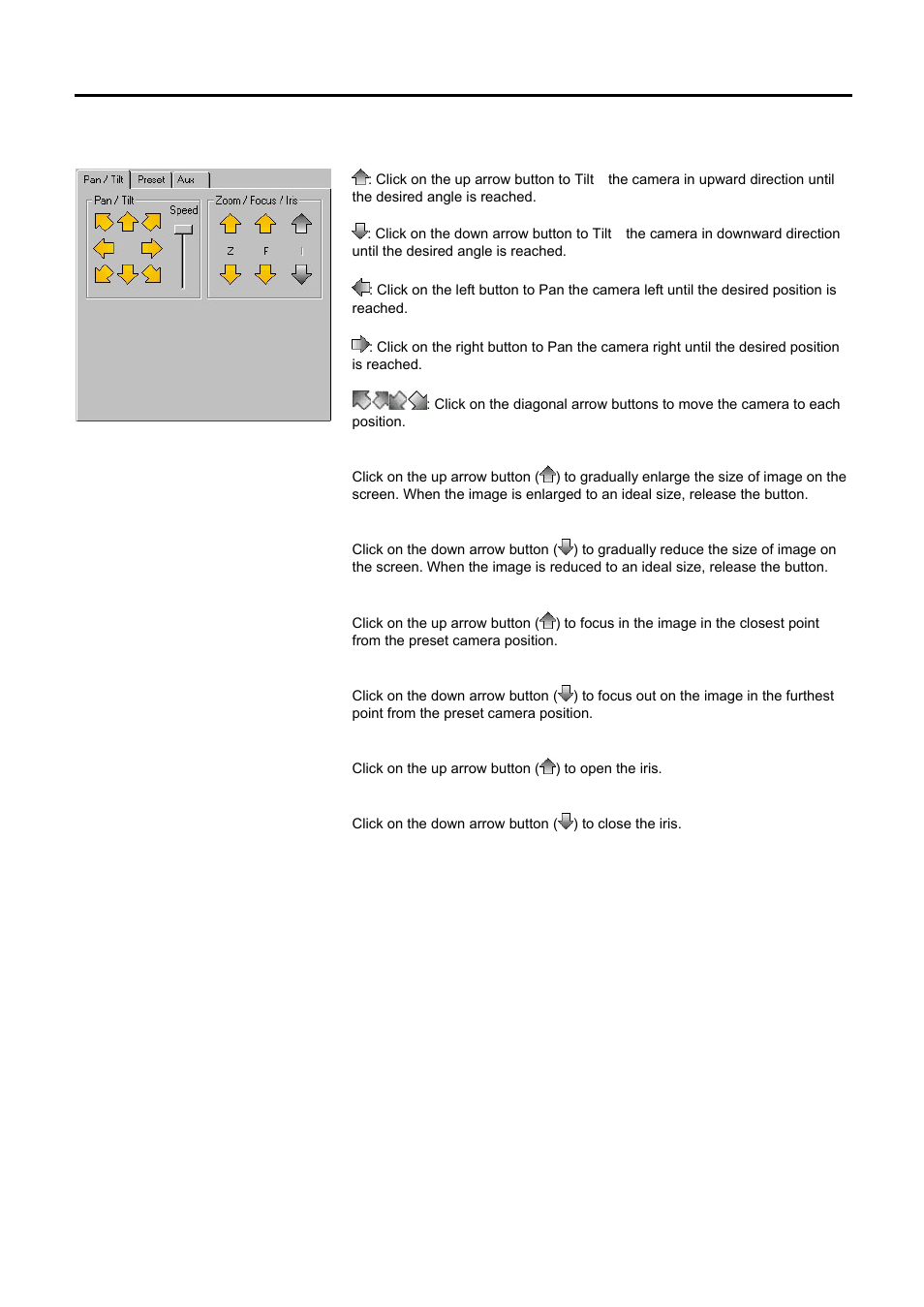 Pan/tilt | Speco Technologies DVR-PC8 Series User Manual | Page 52 / 78