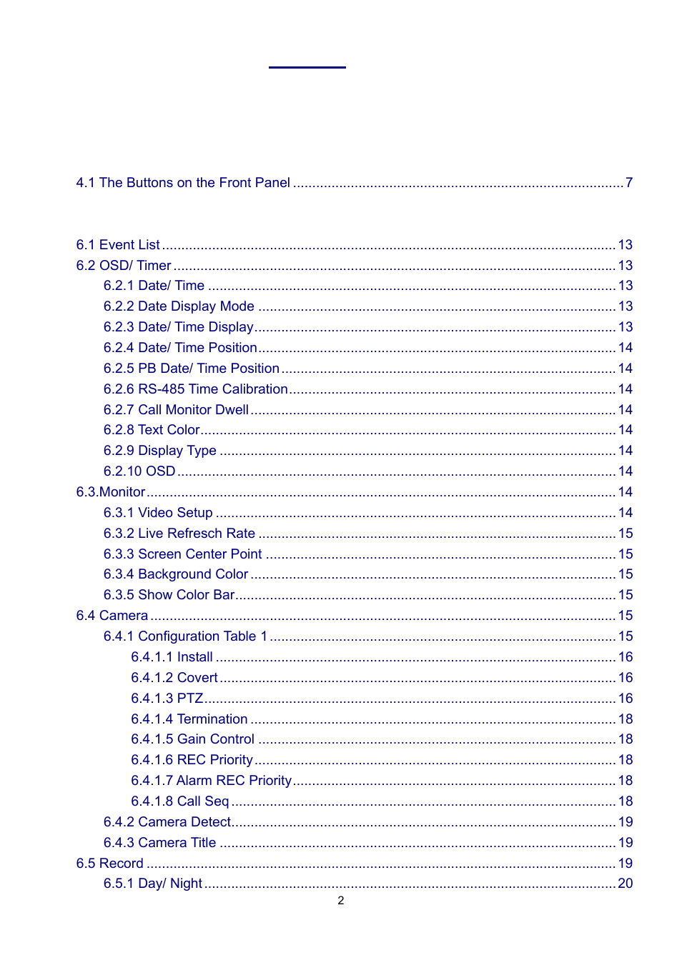 Speco Technologies DVR-16/IP User Manual | Page 3 / 46