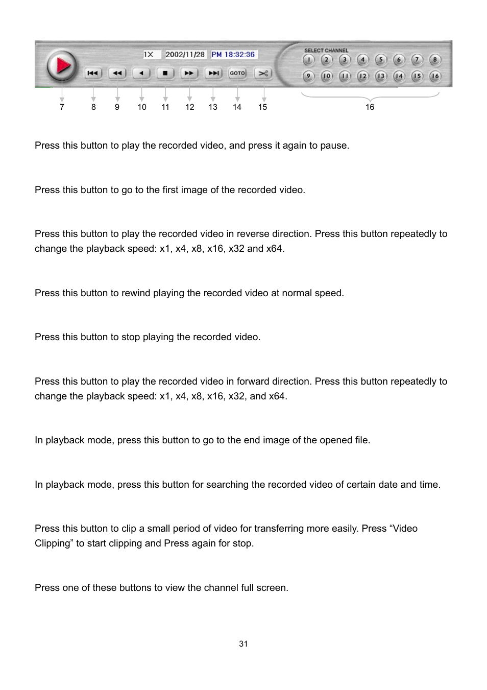 Speco Technologies DVR-16/IP User Manual | Page 32 / 46