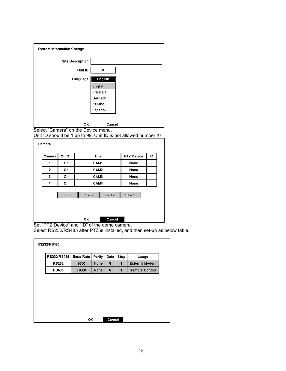 Speco Technologies KBD-927 User Manual | Page 18 / 33