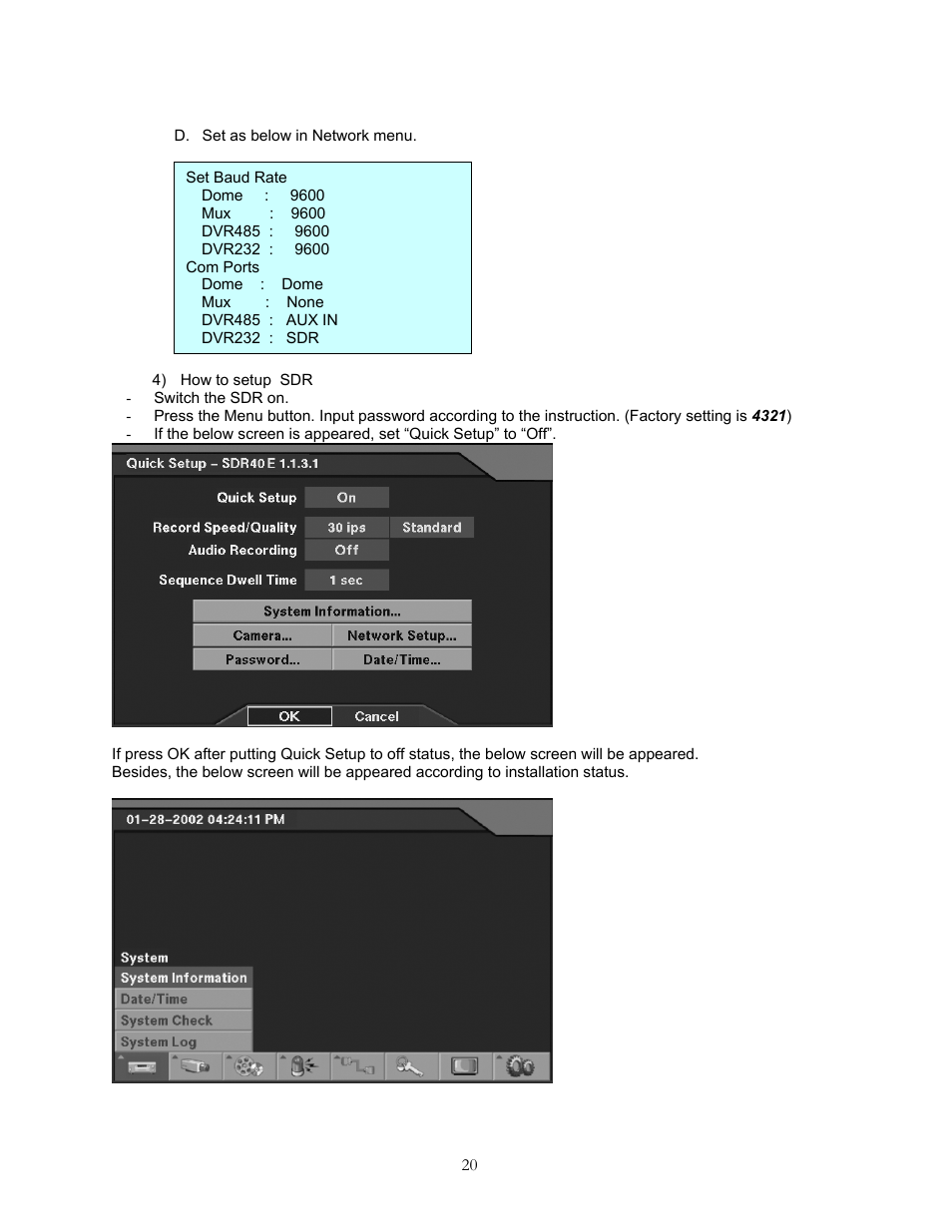 Speco Technologies KBD-927 User Manual | Page 20 / 33