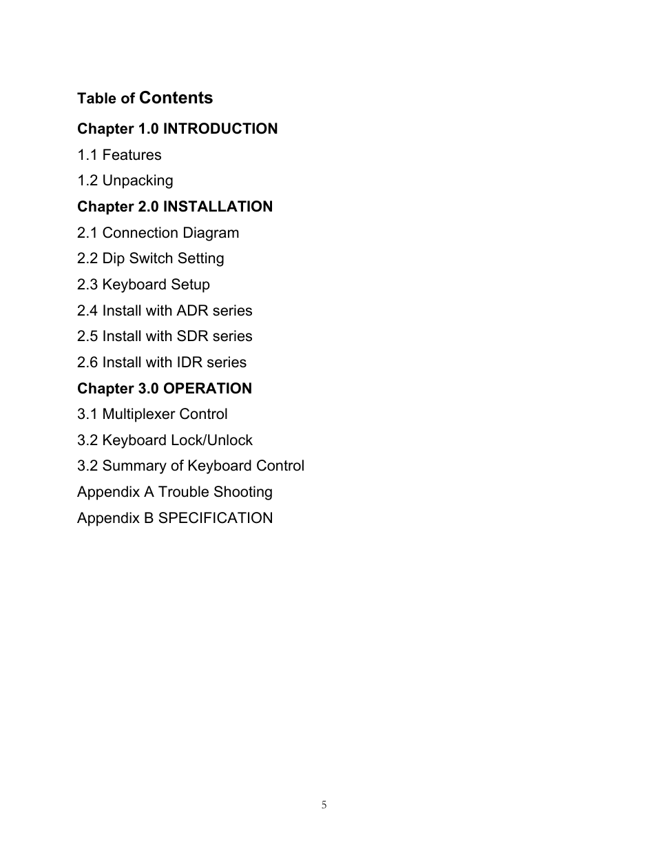 Speco Technologies KBD-927 User Manual | Page 5 / 33