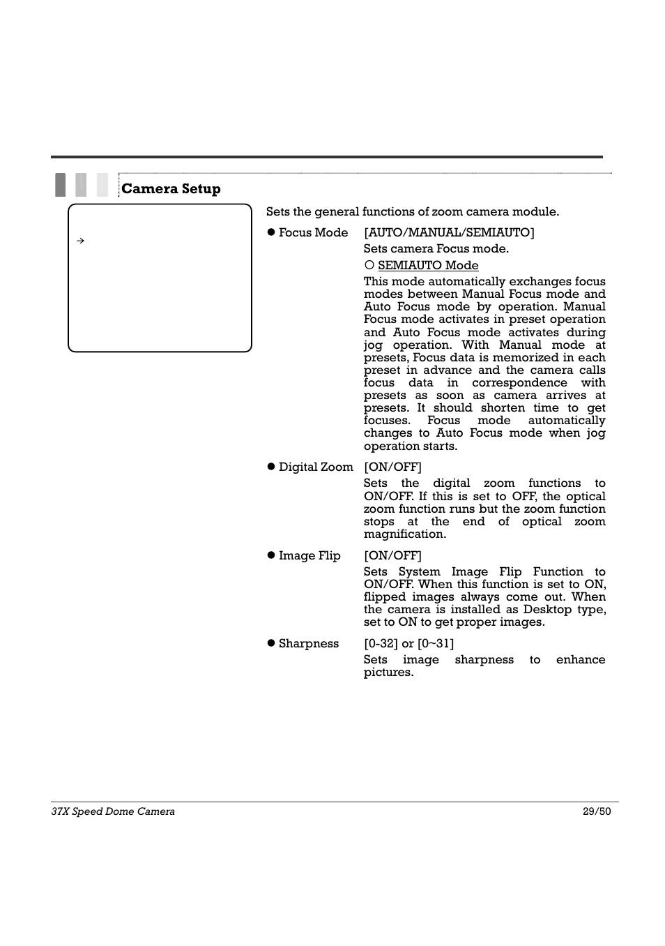 Osd menu 4 | Speco Technologies SIPSD37X User Manual | Page 29 / 50