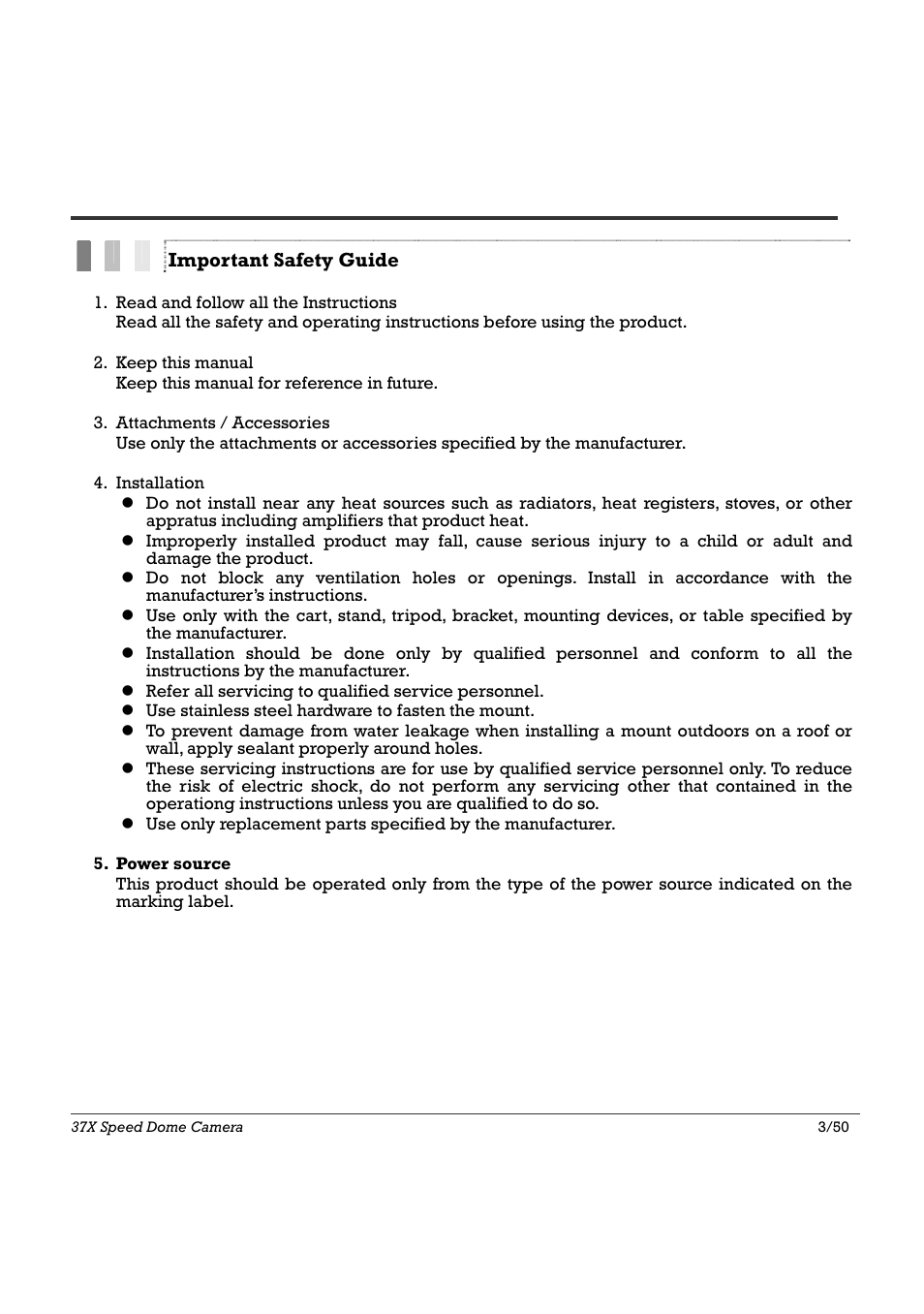 Notice | Speco Technologies SIPSD37X User Manual | Page 3 / 50
