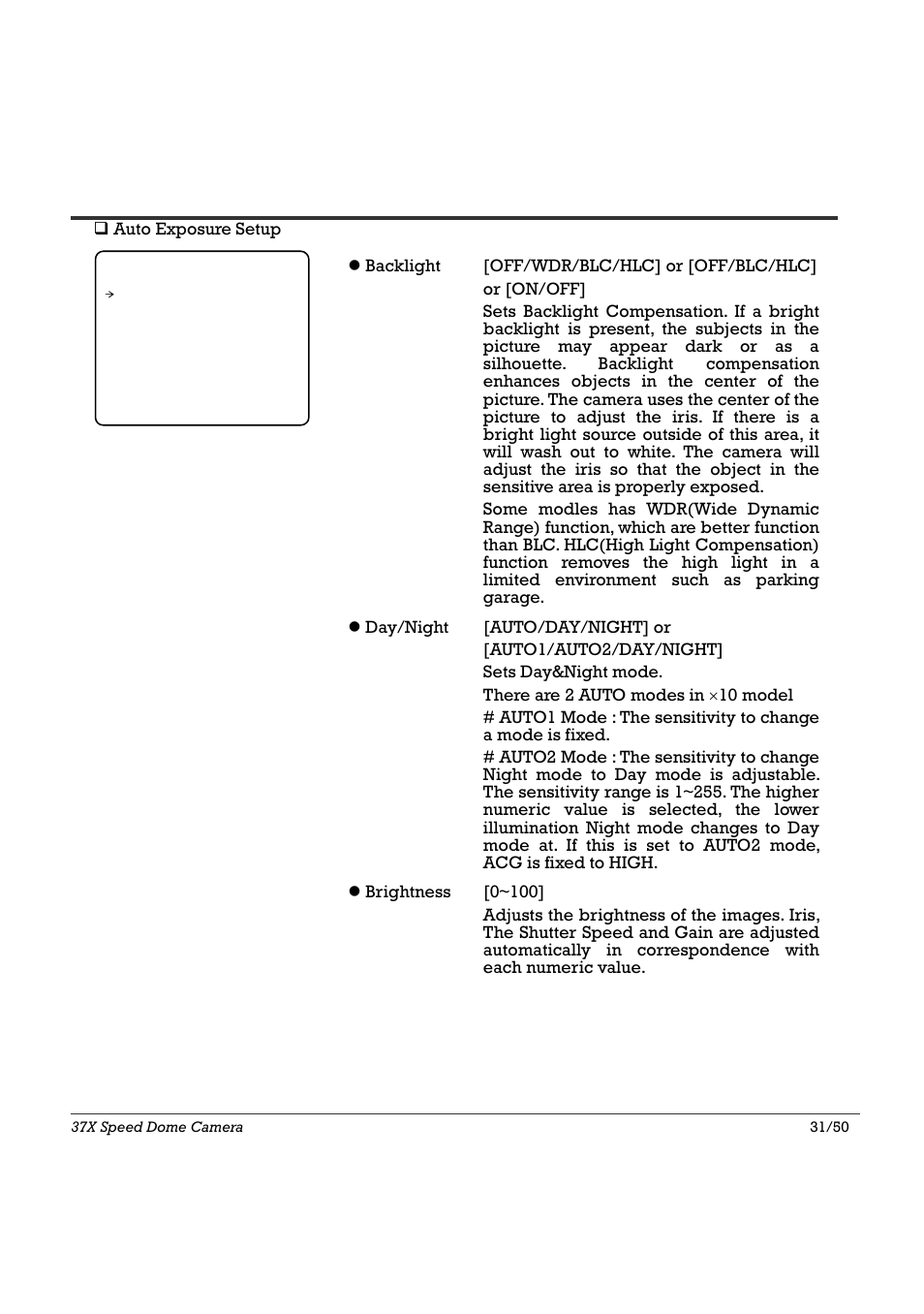 Osd menu 4 | Speco Technologies SIPSD37X User Manual | Page 31 / 50
