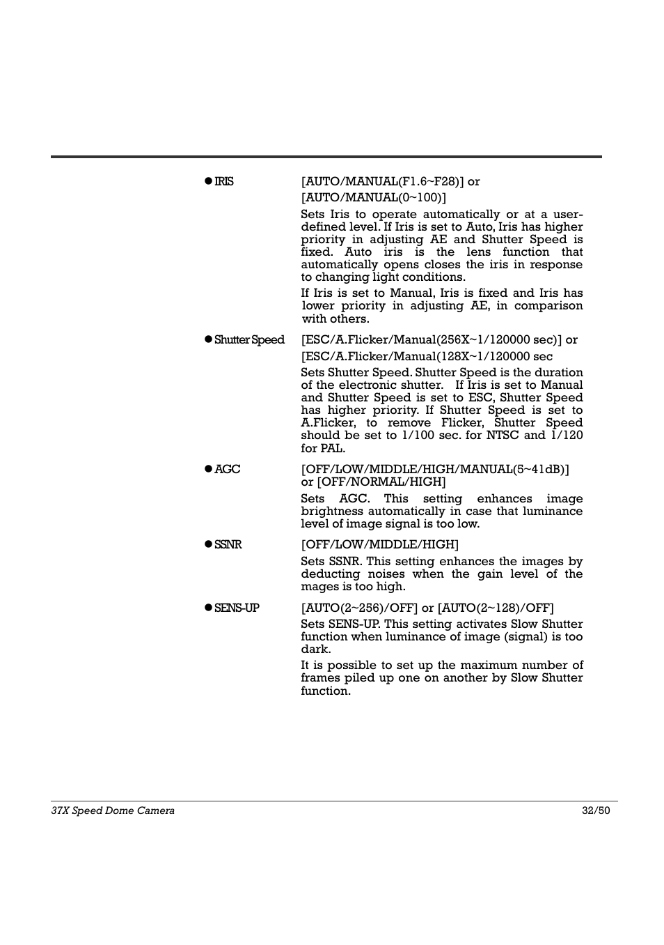 Osd menu 4 | Speco Technologies SIPSD37X User Manual | Page 32 / 50