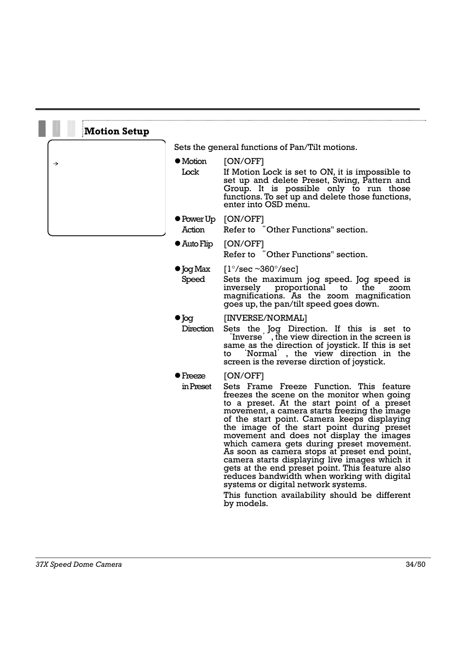 Osd menu 4 | Speco Technologies SIPSD37X User Manual | Page 34 / 50