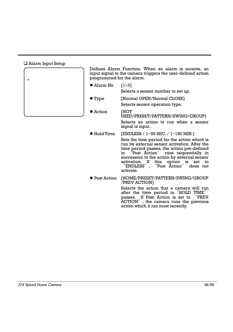 Osd menu 4 | Speco Technologies SIPSD37X User Manual | Page 36 / 50