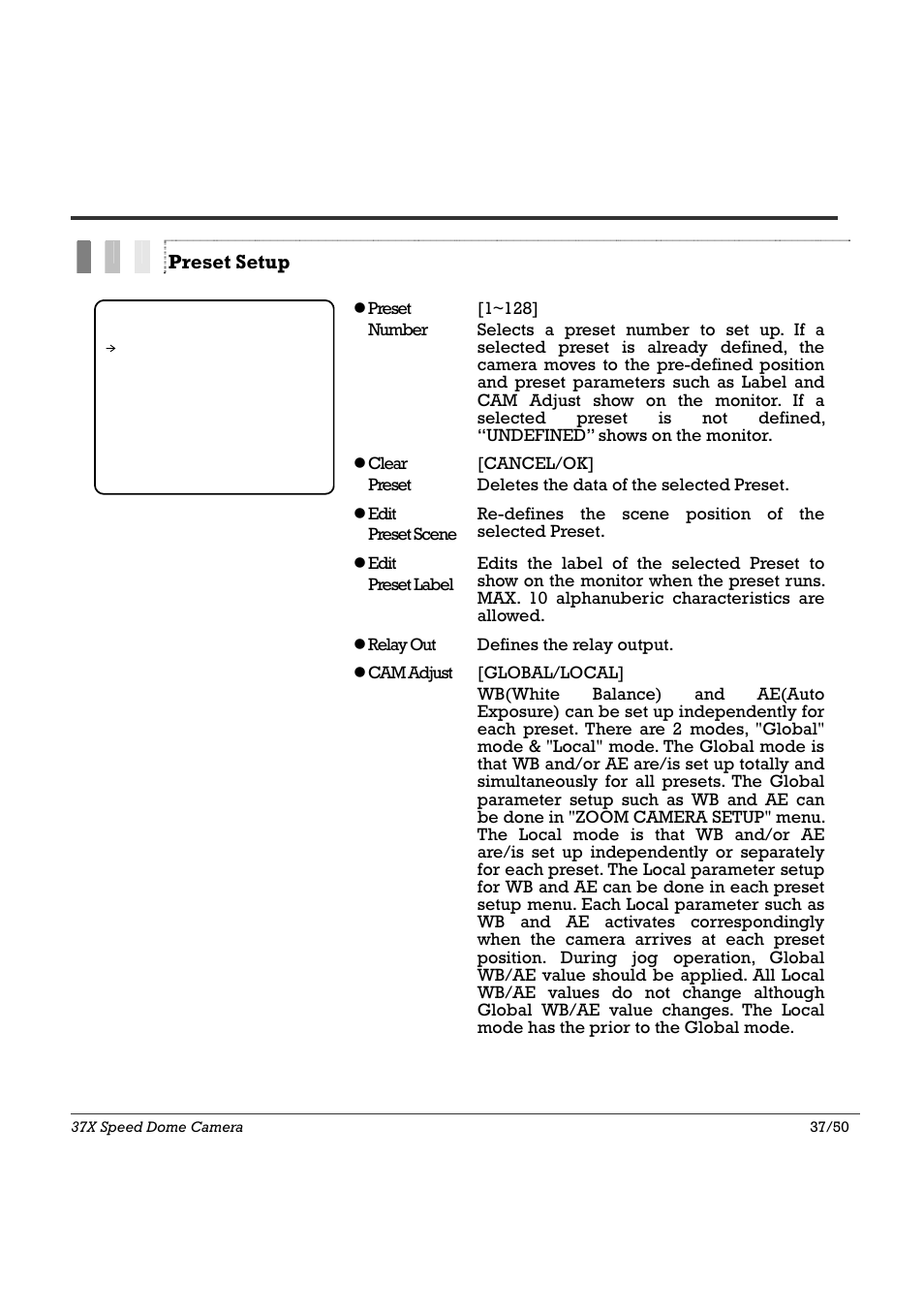 Osd menu 4 | Speco Technologies SIPSD37X User Manual | Page 37 / 50