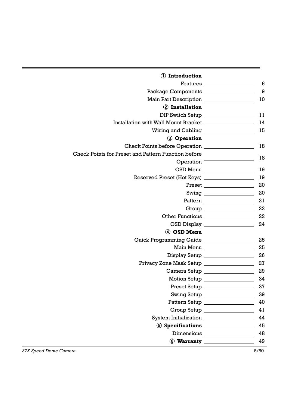 Speco Technologies SIPSD37X User Manual | Page 5 / 50
