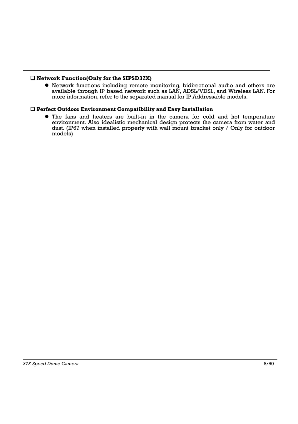 Introduction 1 | Speco Technologies SIPSD37X User Manual | Page 8 / 50
