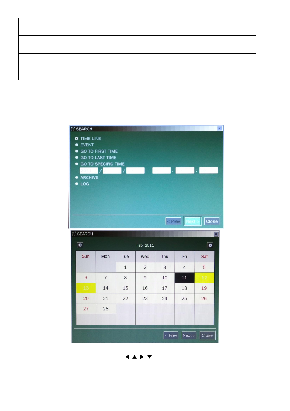 2. search screen | Speco Technologies 4HD User Manual | Page 34 / 93