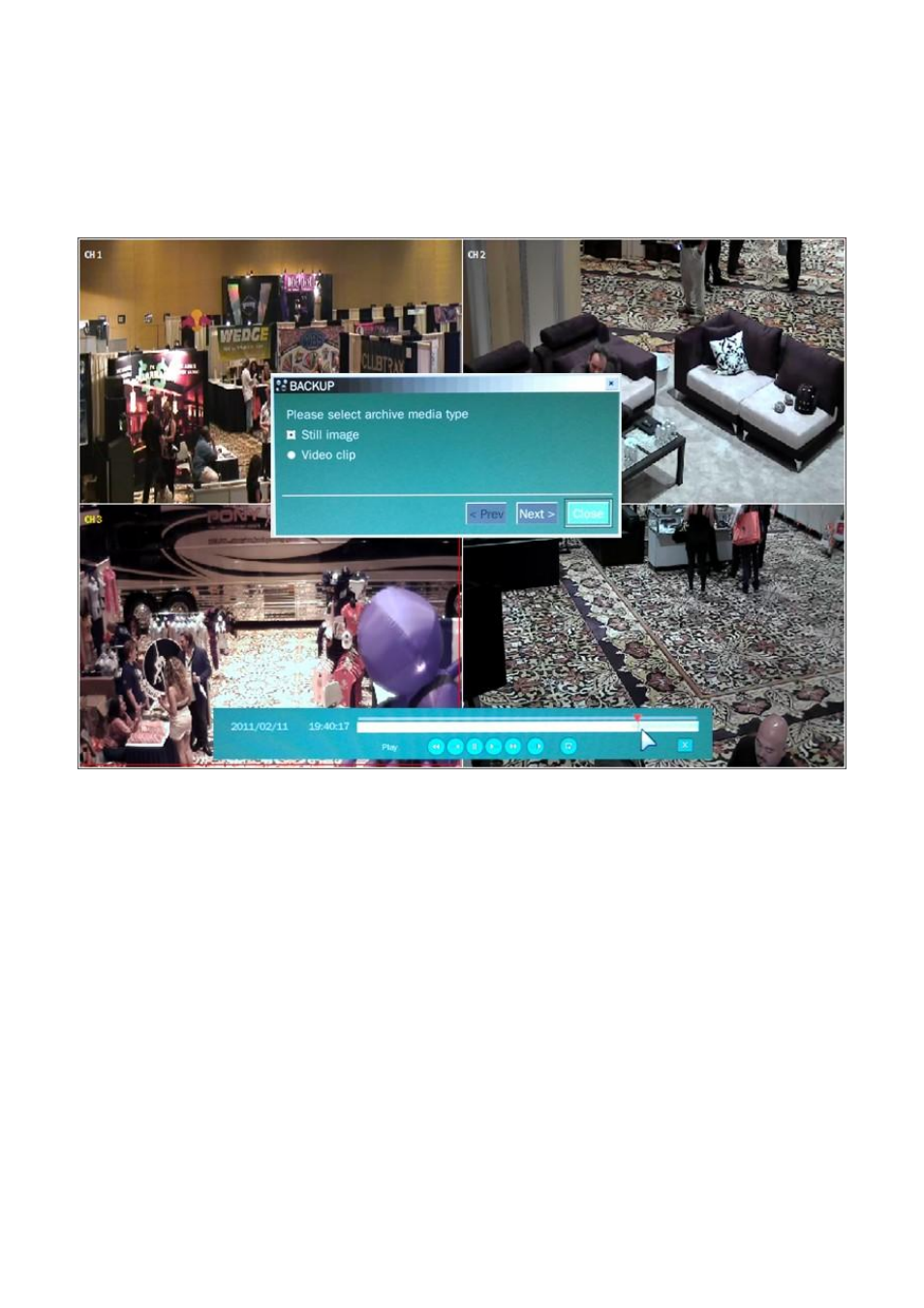 Back up, 1. still image backup onto usb flash drive, 2. video backup onto usb flash drive | Speco Technologies 4HD User Manual | Page 41 / 93