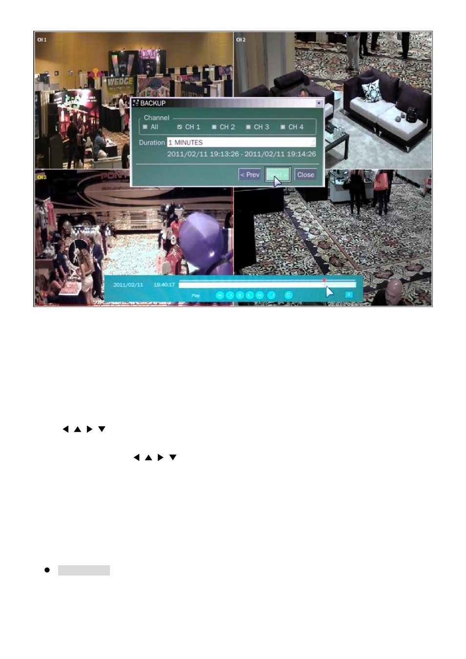 4. playback of backup video | Speco Technologies 4HD User Manual | Page 42 / 93