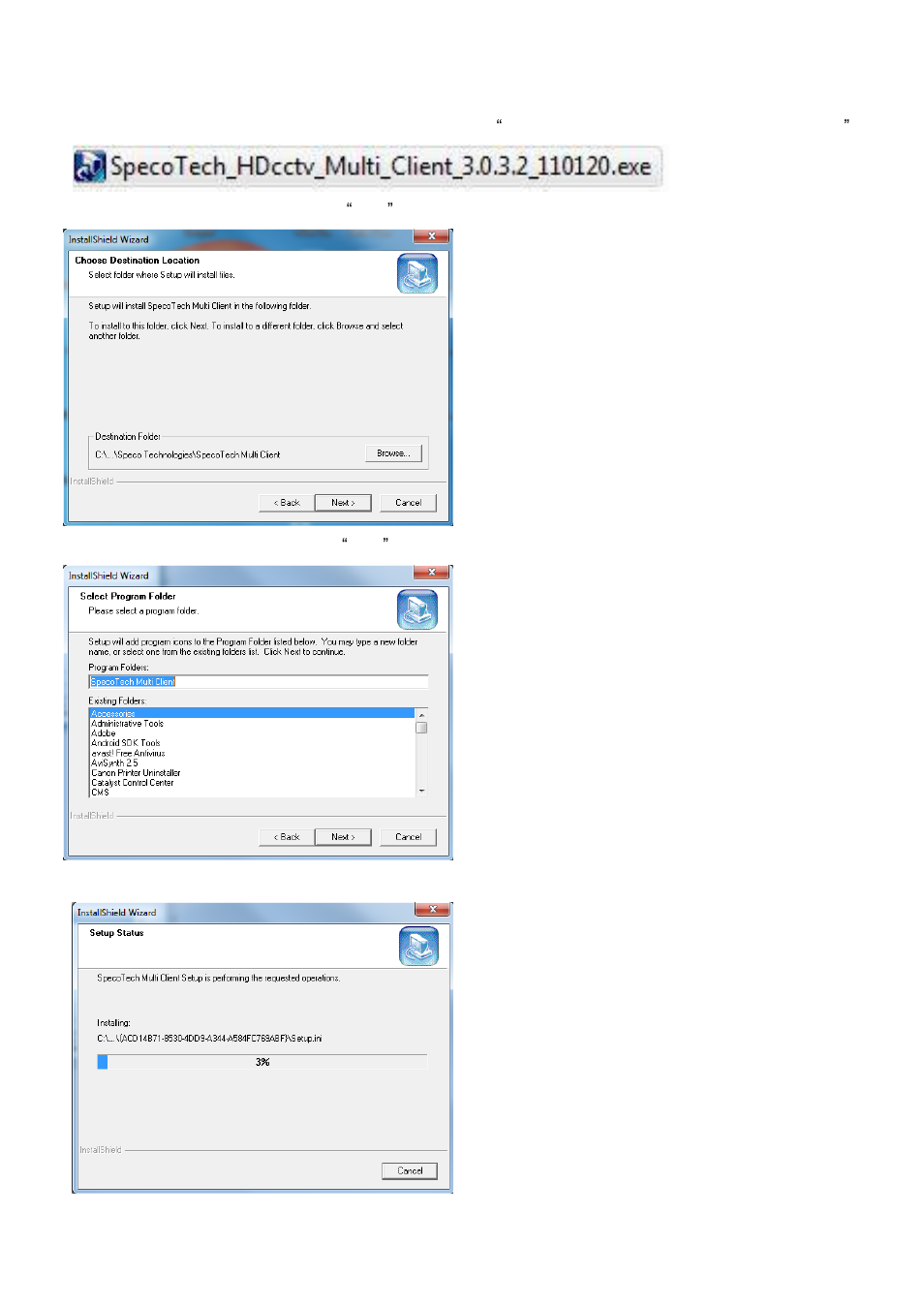 1. installing the network software | Speco Technologies 4HD User Manual | Page 55 / 93