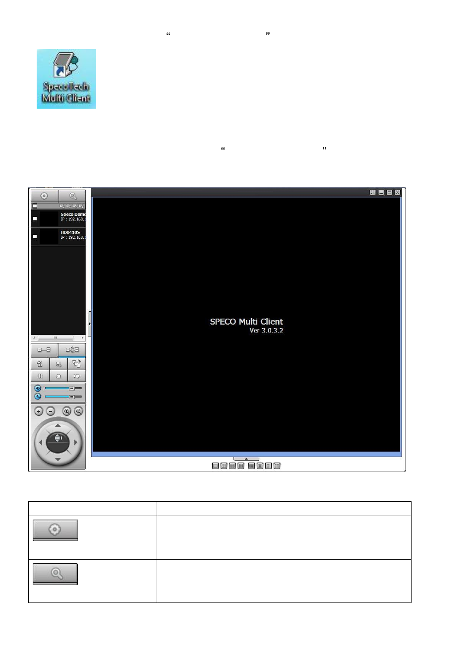 2. live window, 2-1. main user interface, 2-2. control buttons | Speco Technologies 4HD User Manual | Page 56 / 93