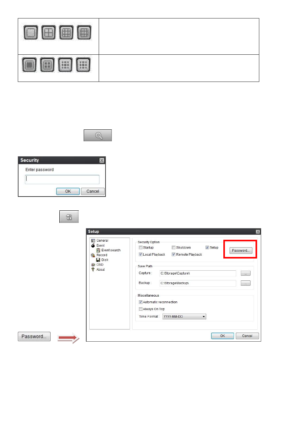 3. search and playback window, 3-1. main user interface | Speco Technologies 4HD User Manual | Page 58 / 93